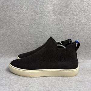 Rothys Shoes Womens Size 7.5 Black & White Chukka Casual Knit Slip On Sneakers